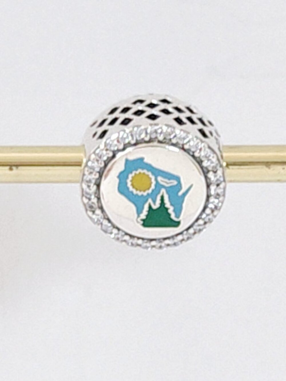 Pandora Green Bay City in Wisconsin Exclusive Country Sparkling Bead Charm